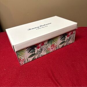 Tommy Bahama Empty Shoe Replacement Box 12.25x7x4.5” Multicolor Tropical Floral